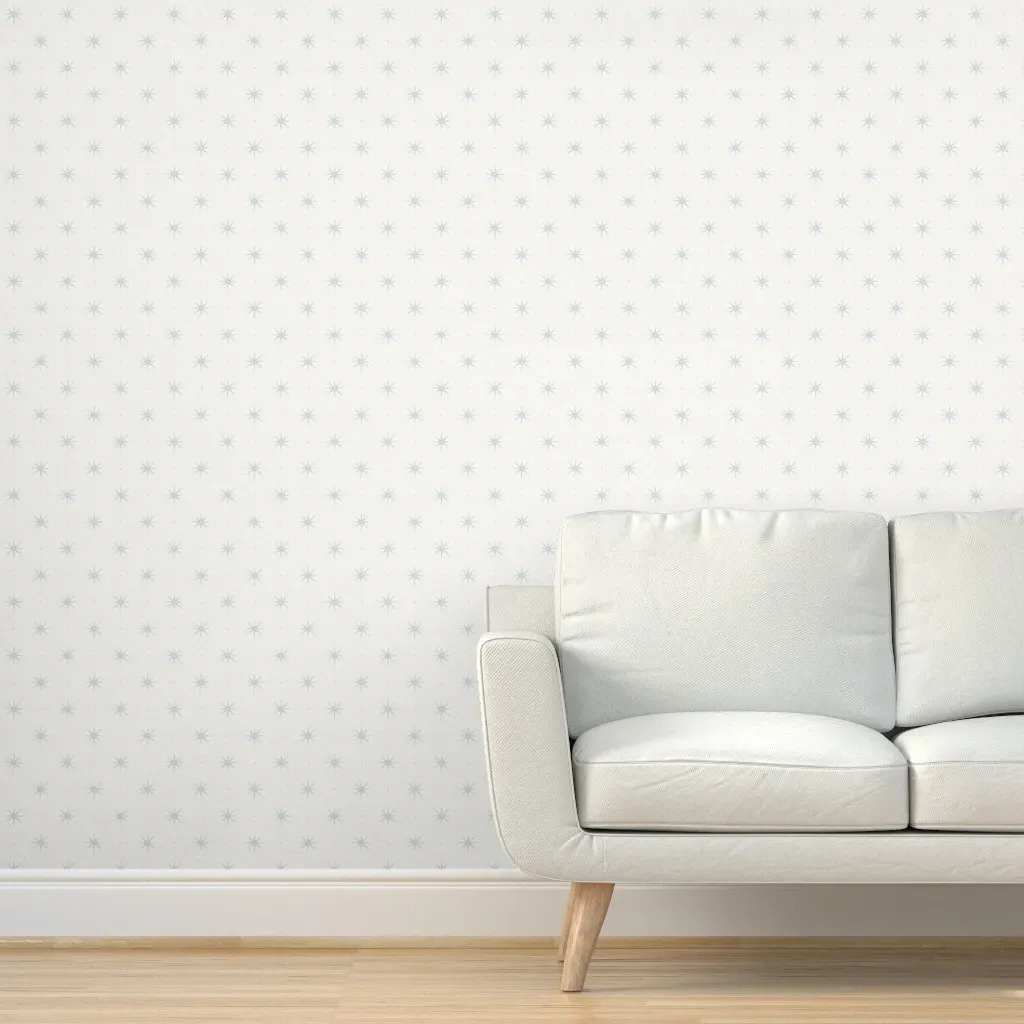 Peel and Stick Wallpaper Stars and Dots - Light Blue, Cream product