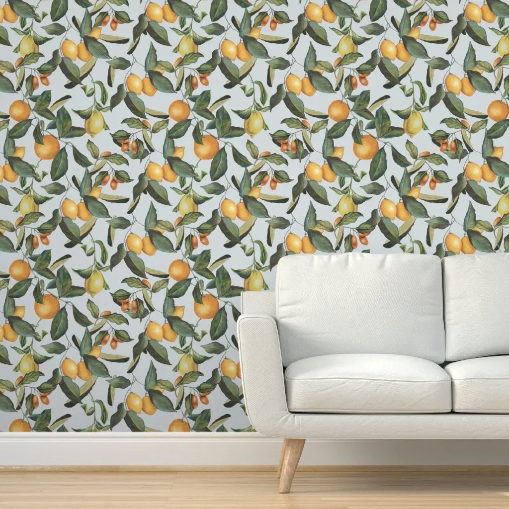 Pencil & Citrus Peel and Stick Wallpaper - Yellow product