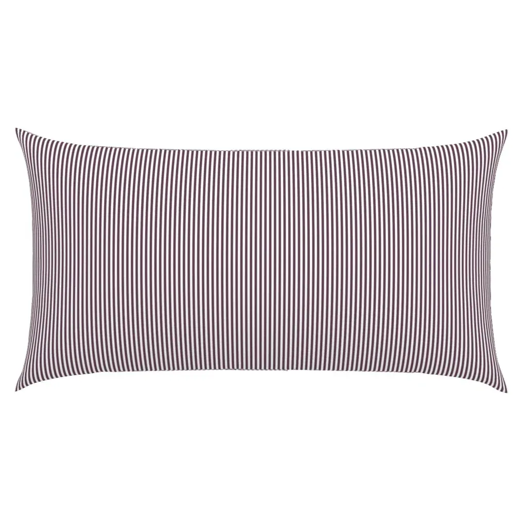 Pencil Stripe King Pillow Sham - Plum, White product