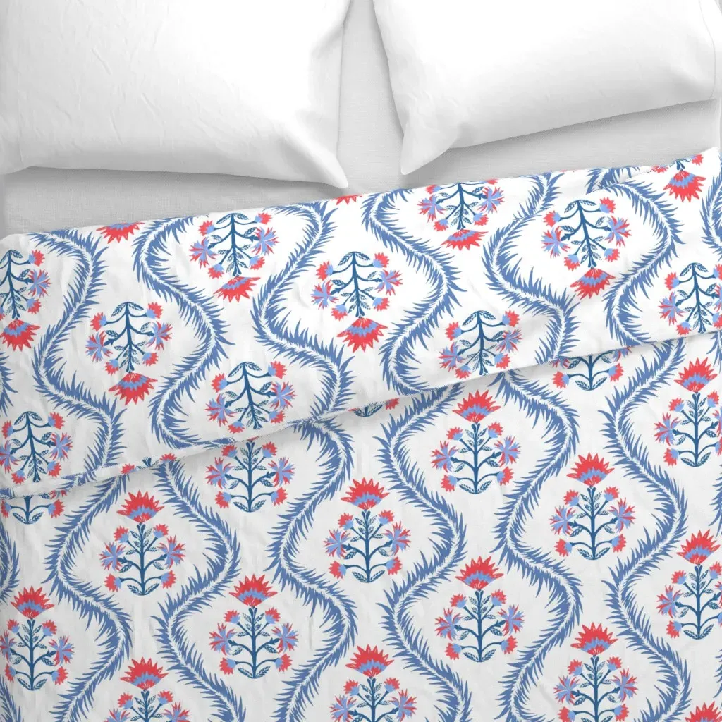 Penelope Americana Duvet Cover - Coral alternate view