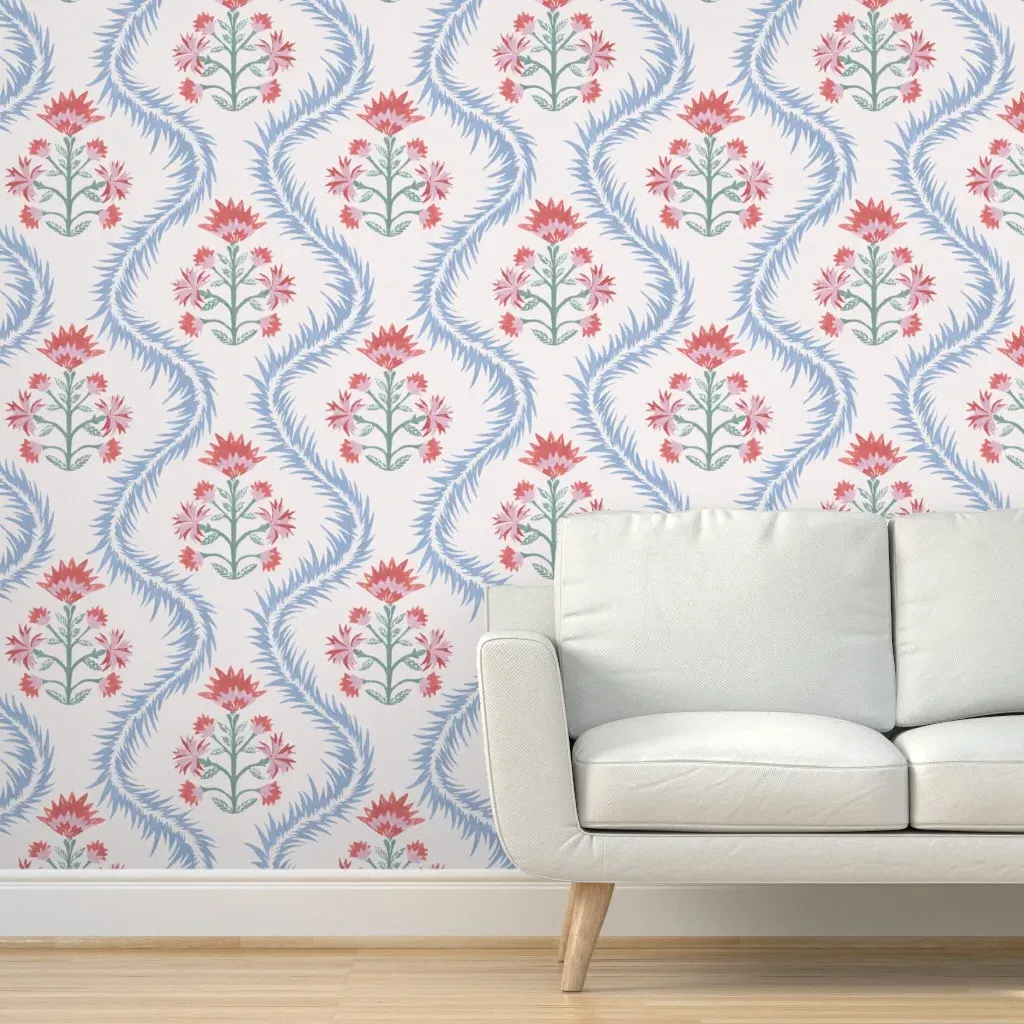Penelope Blues Terracotta Orchid Peel and Stick Wallpaper - Dusty Rose product