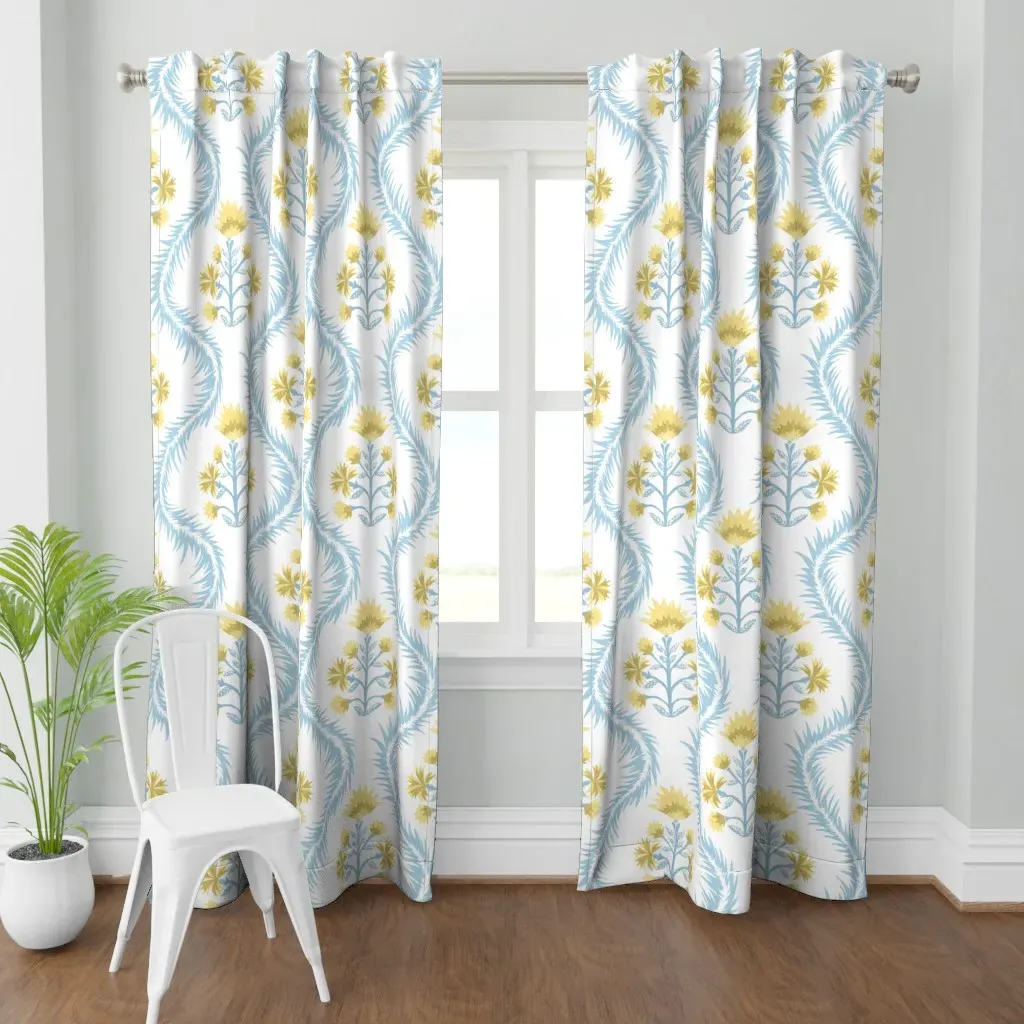 Penelope Golds Curtain Panel - Pale Yellow product