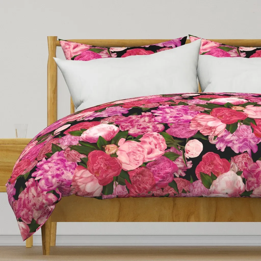 Peony Cascade Large Duvet Cover - Pink product