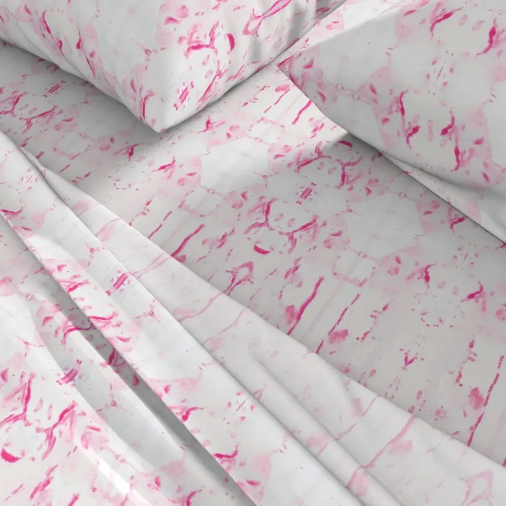Peony Service King Size Sheet Set - Pink alternate view
