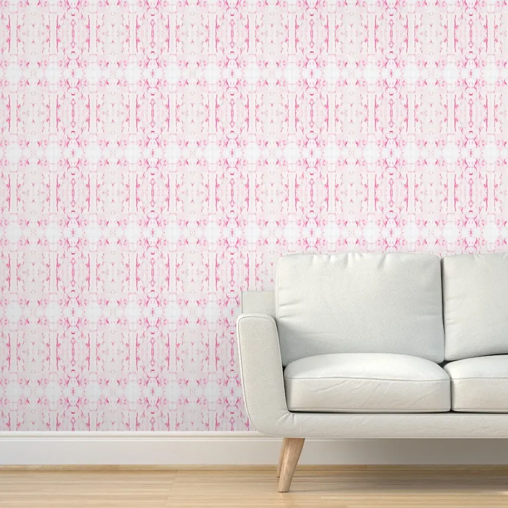 Peony Service Pinks Peel and Stick Wallpaper - Pink product
