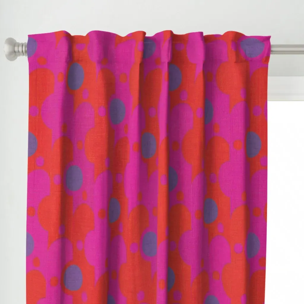 Perigee Daydream Curtain Panel - Orange alternate view