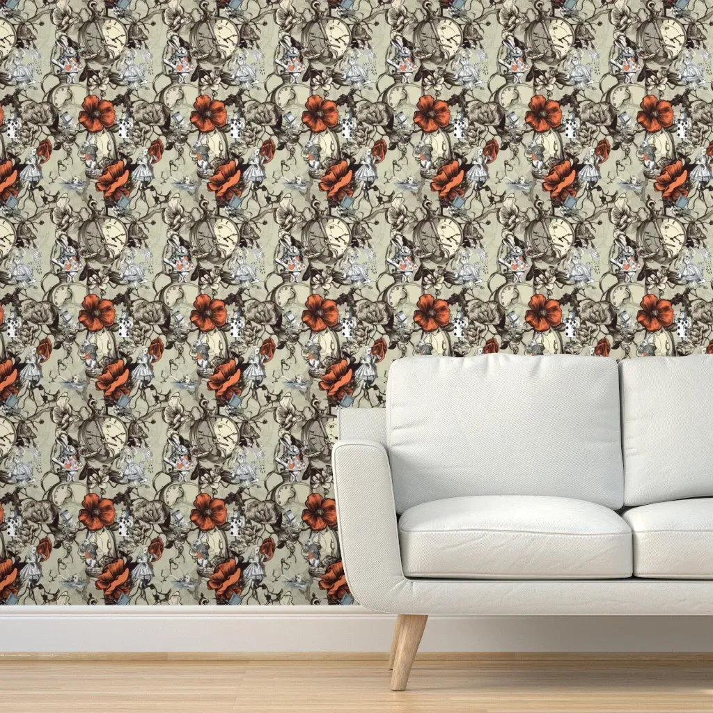 Persistence Of Alice Peel and Stick Wallpaper - Beige product