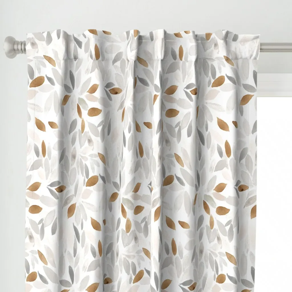Petal Prism L Curtain Panel - Light Grey alternate view