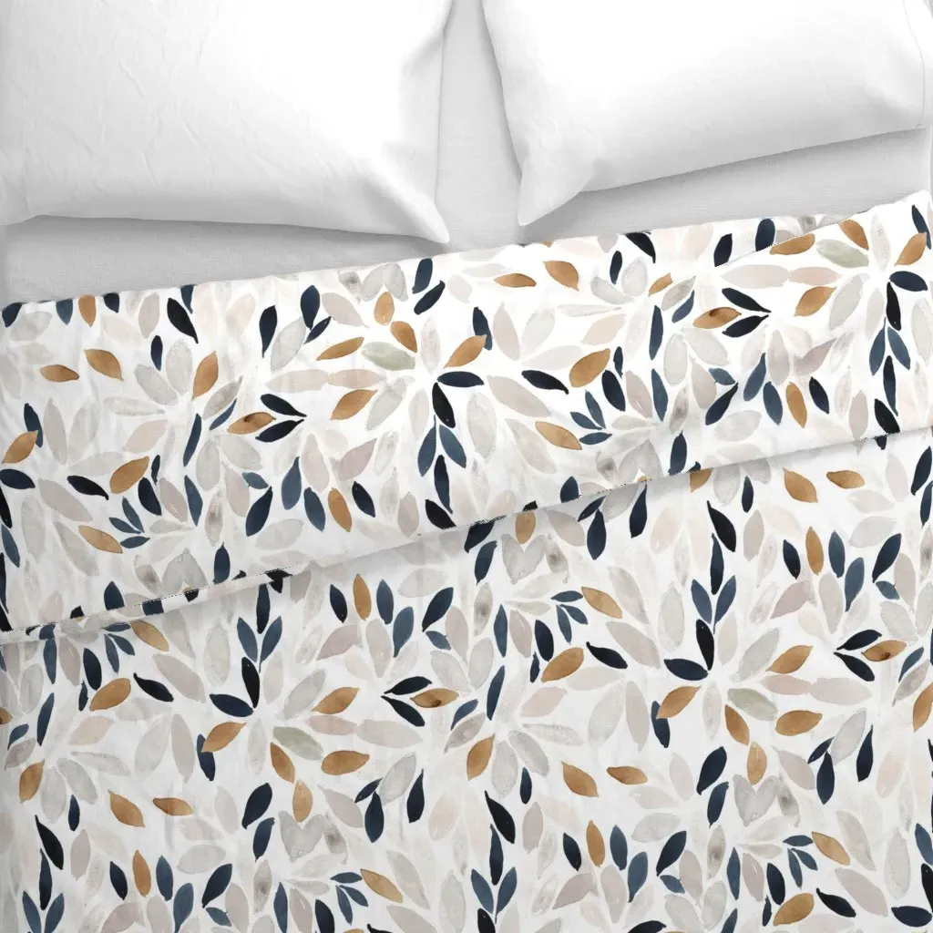 Petal Prism L Duvet Cover - Dark Blue Gray alternate view