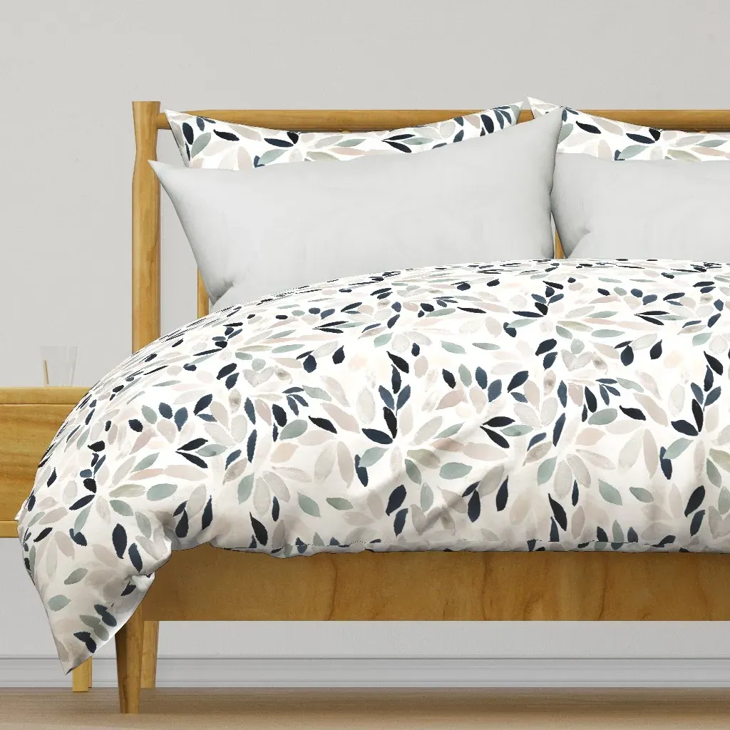 Petal Prism L Duvet Cover - Dusty Blue product