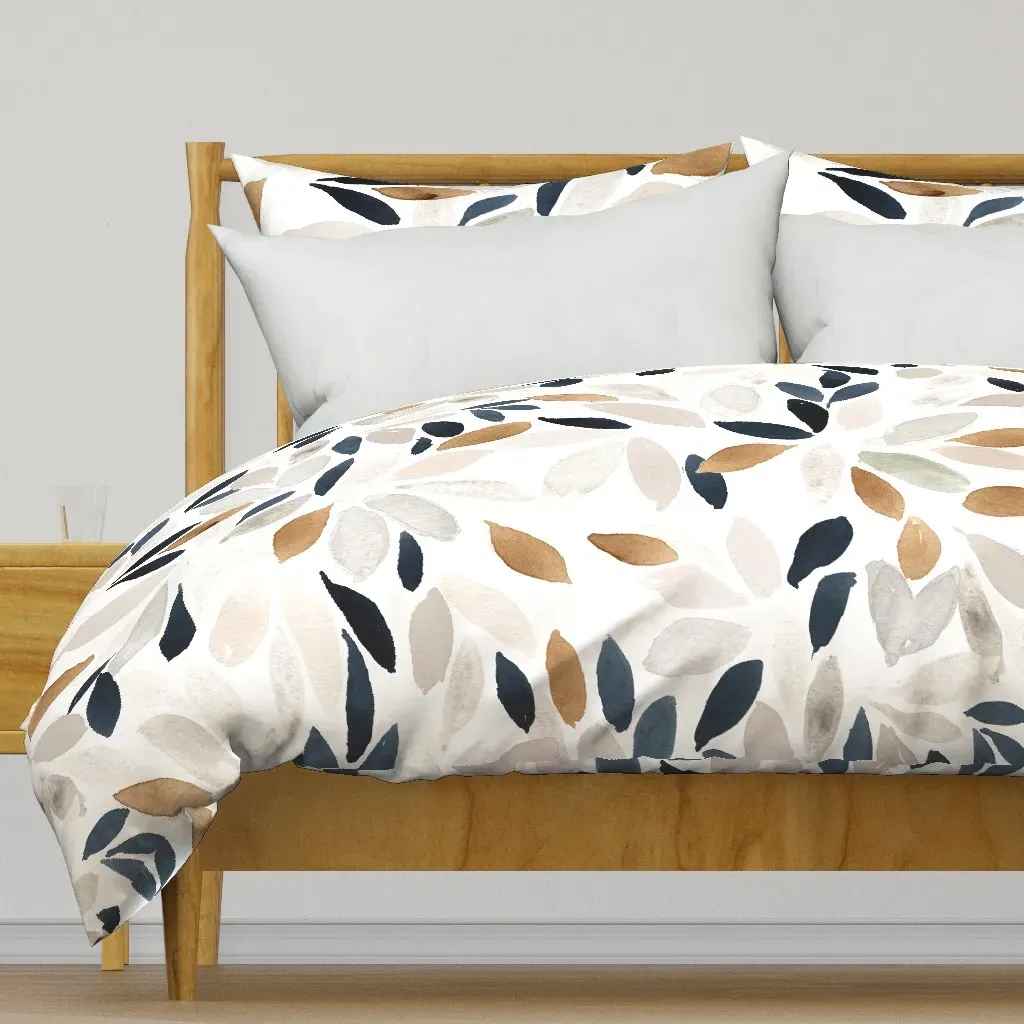 Petal Prism XL Duvet Cover - Navy Blue product