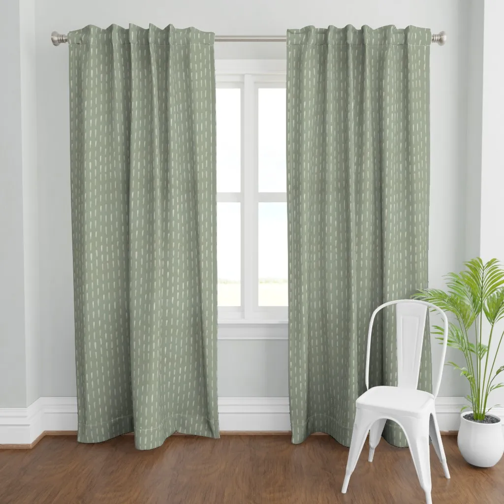 Petal & Sage Curtain Panel - White product