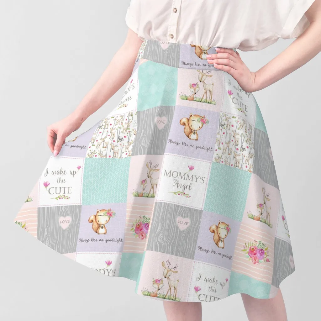Petal Signature Cotton Baby Girl Woodland Quilting Fabric - Pink alternate view