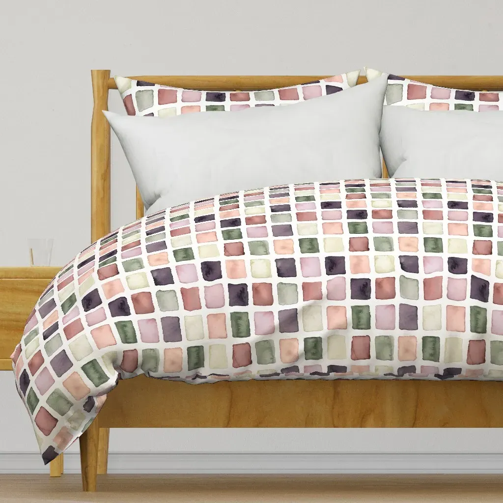 Petal Swatches Duvet Cover - Dusty Rose product