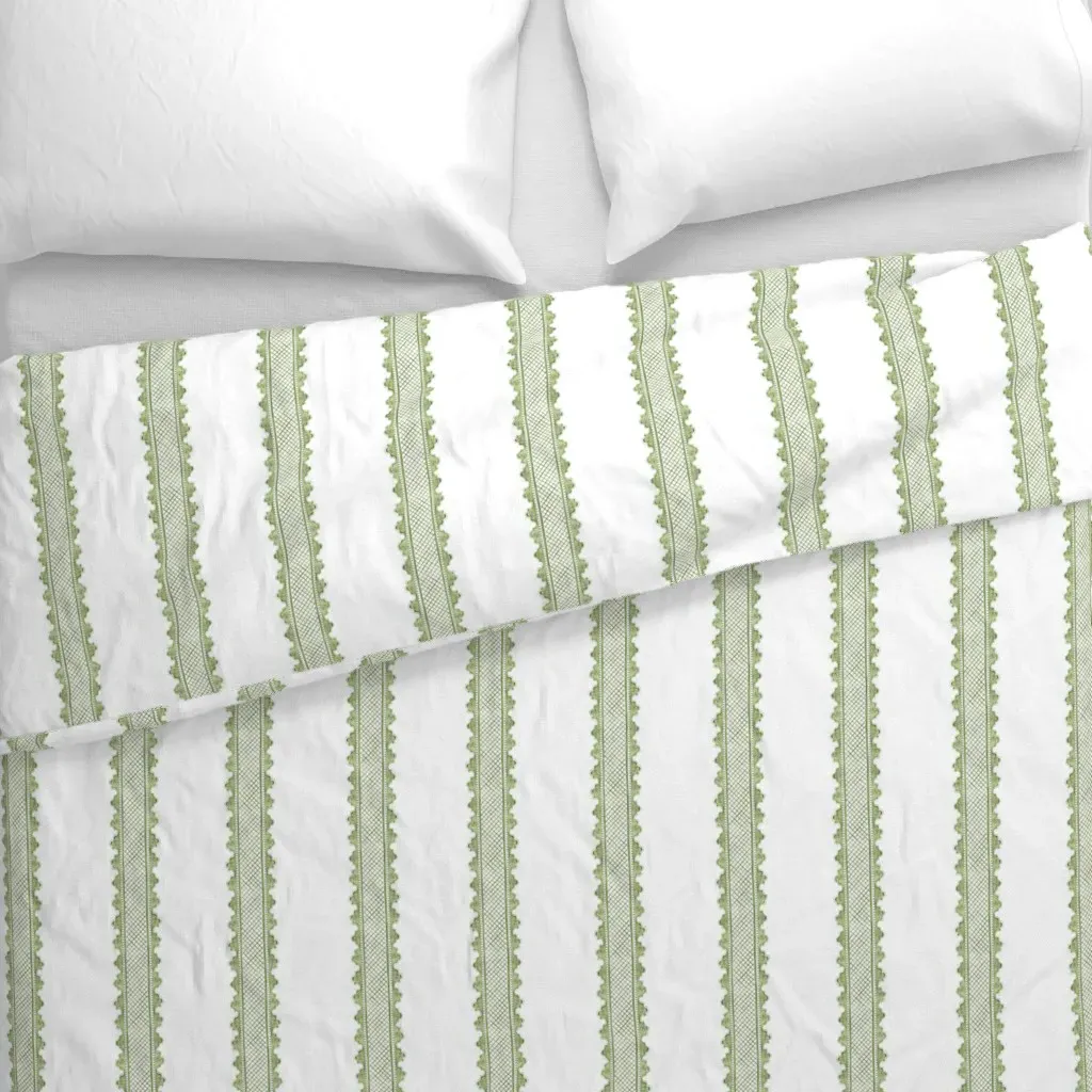 Petite Clarabelle Duvet Cover - Sage Green alternate view