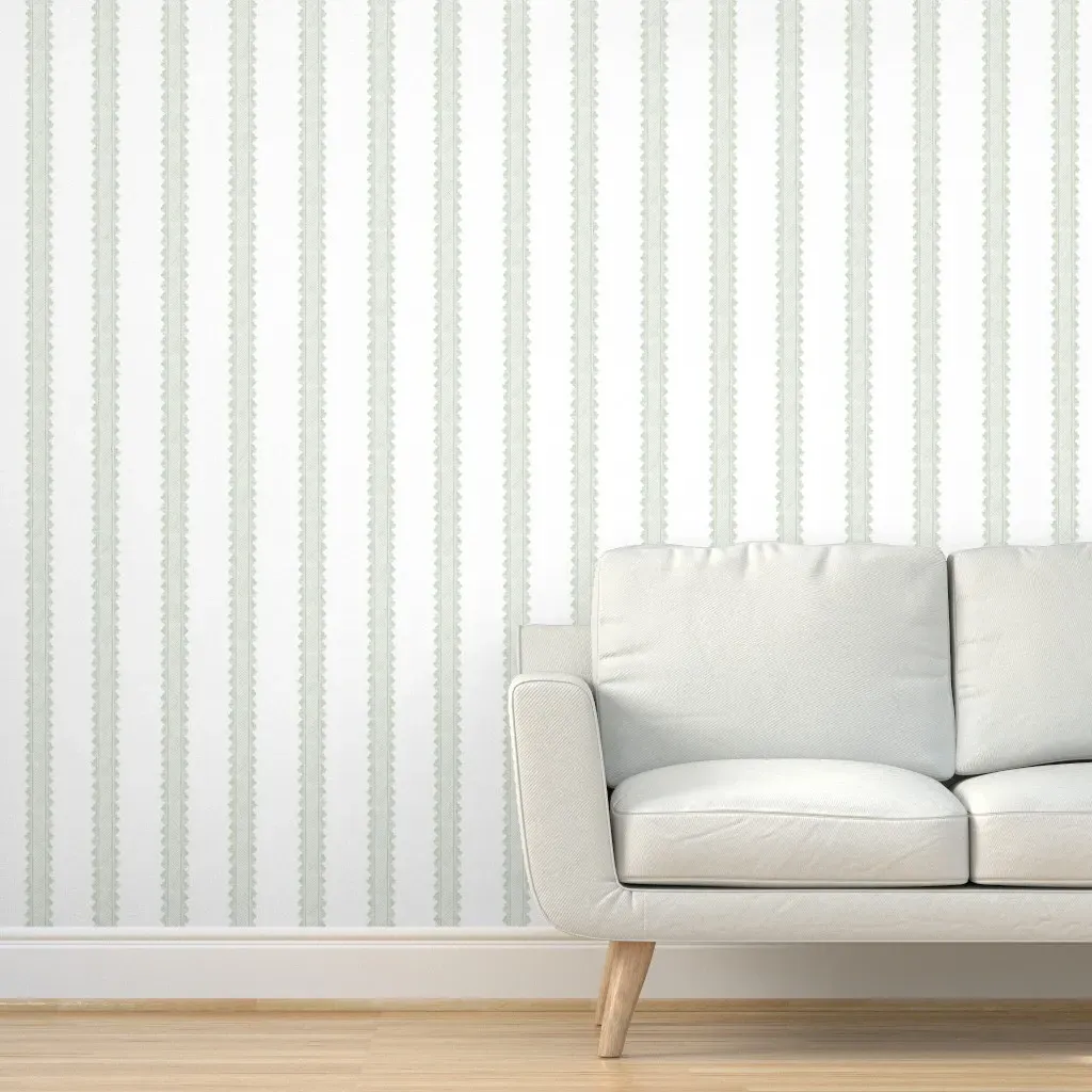 Petite Clarabelle Peel and Stick Wallpaper - Light Green product