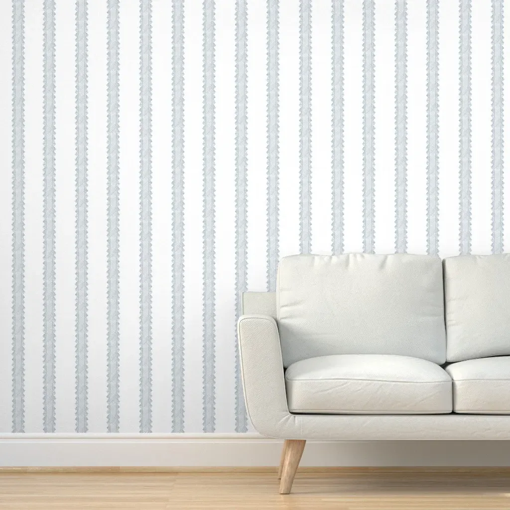 Petite Clarabelle Peel and Stick Wallpaper - Soft Blue product