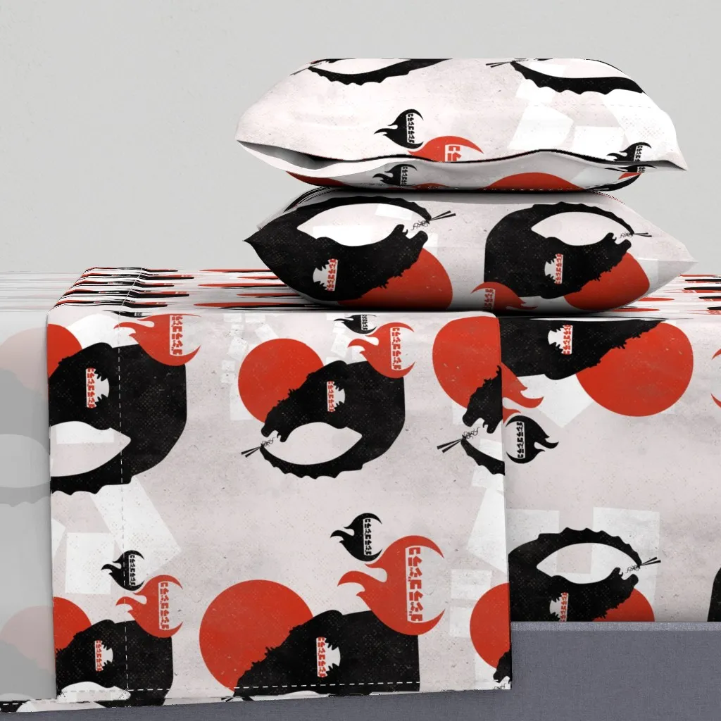 Pho No There Goes Tokyo Full Sheet Set - Black product