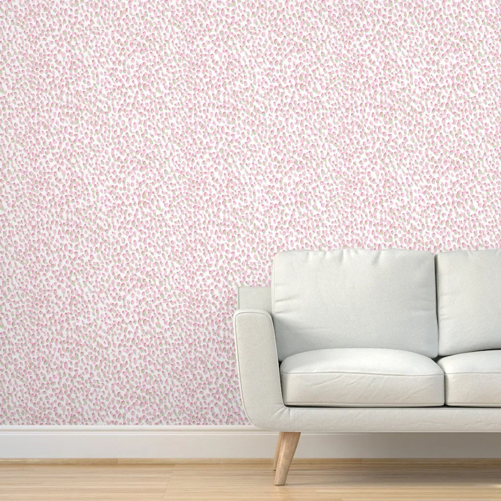 Phoebe Pinks and Green Peel and Stick Wallpaper - Pink product