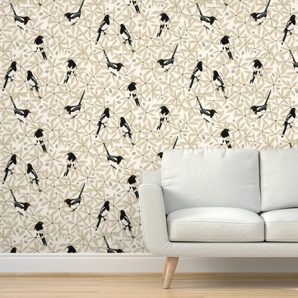 Pica Pica Peel and Stick Wallpaper - Beige product