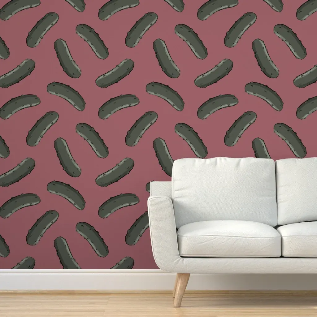 Pickles Peel and Stick Wallpaper - Dark Green product