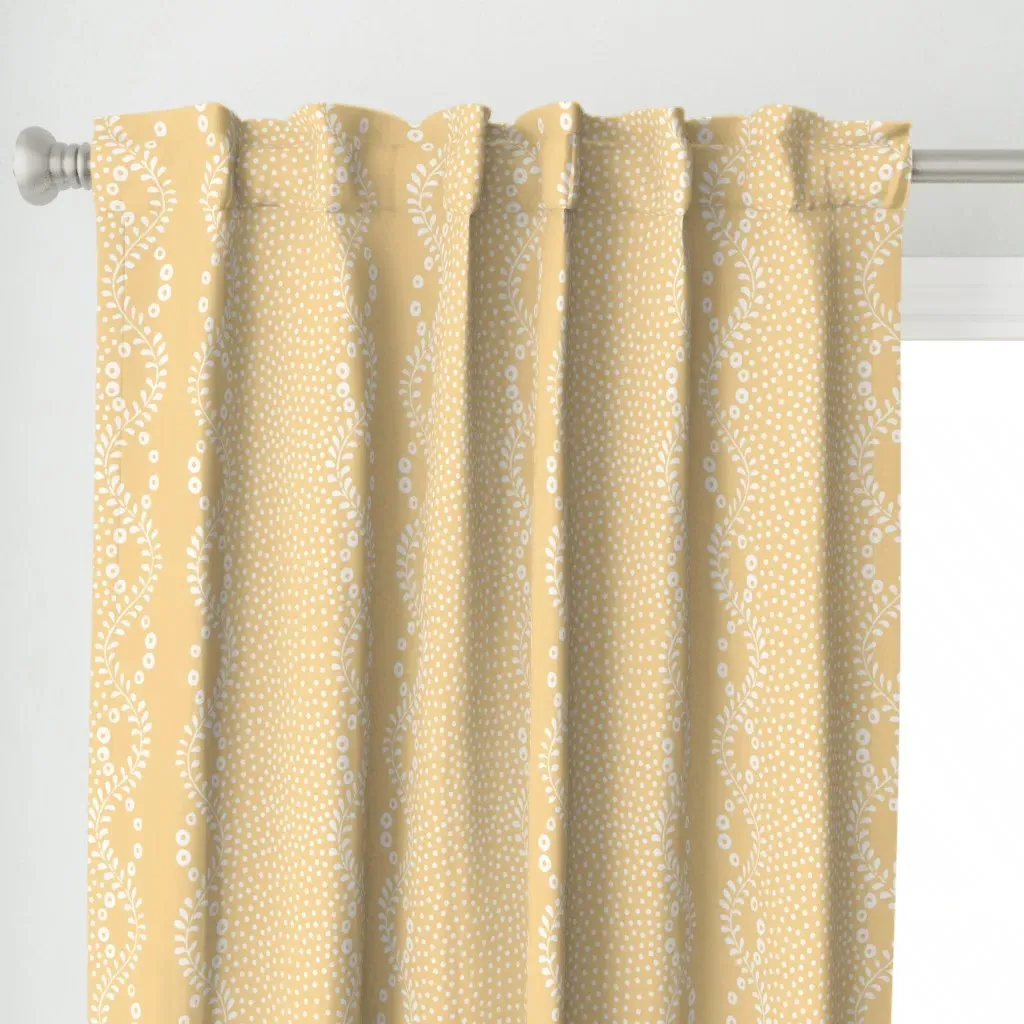 Pierre Butter Curtain Panel - White alternate view