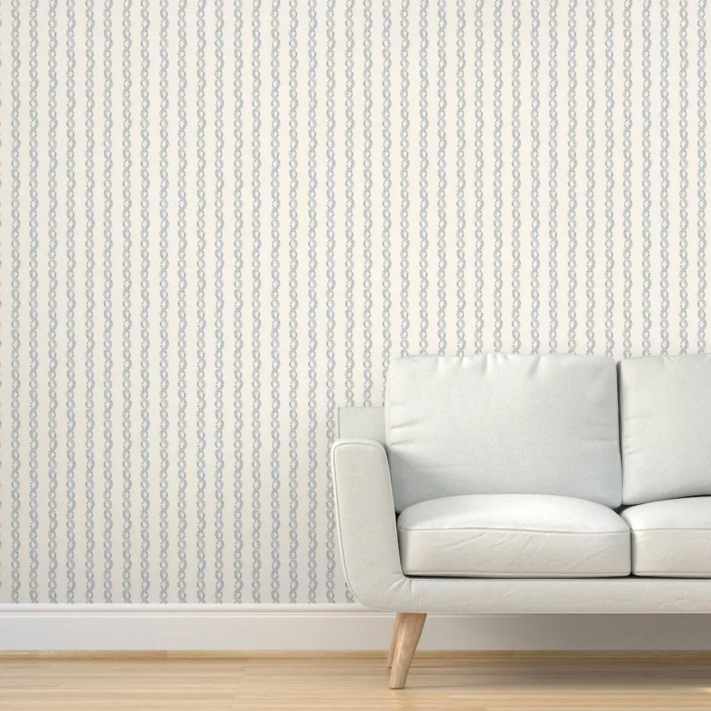 Pierre Peel and Stick Wallpaper Removable - Dusty Blue product