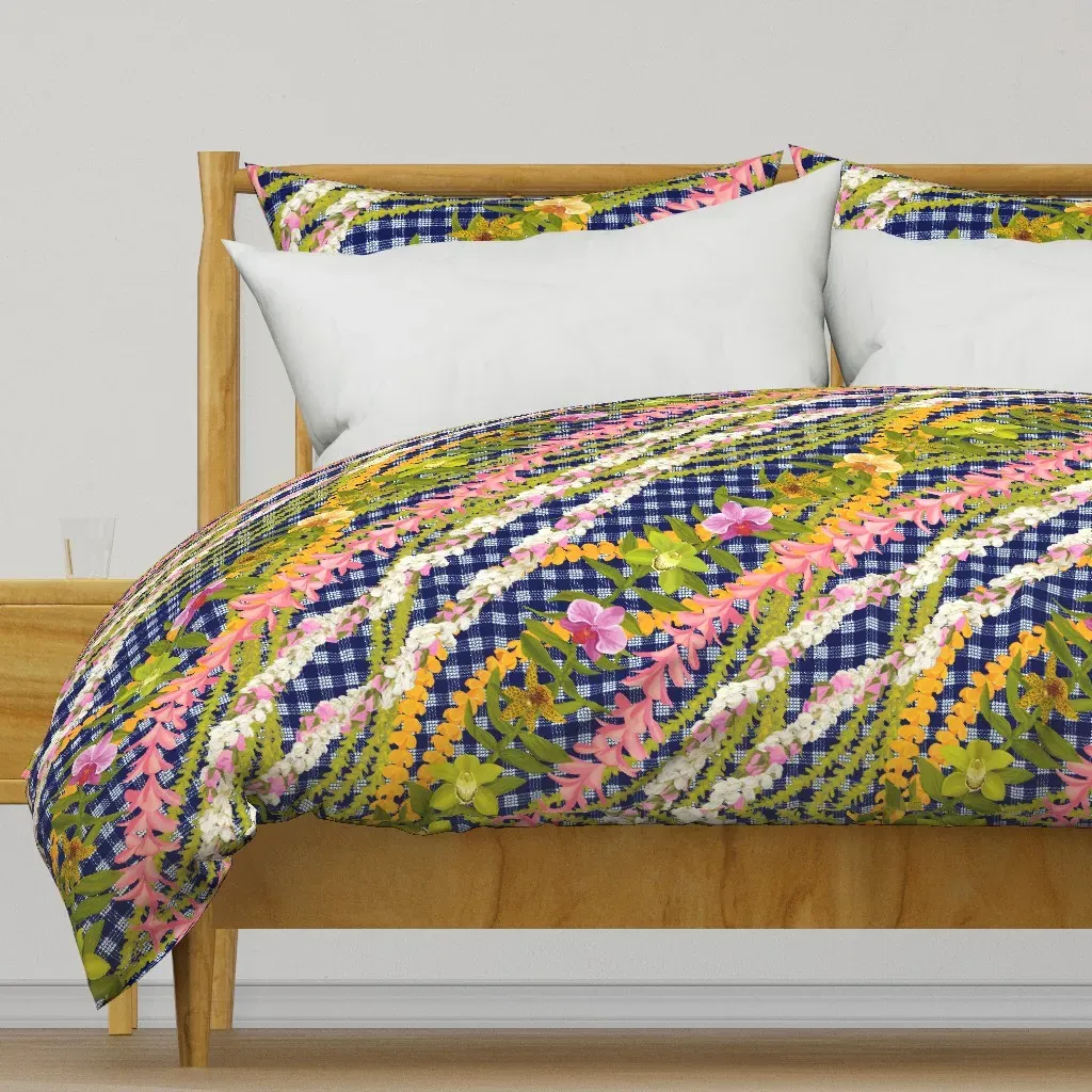 Pikake Lokelani Duvet Cover - Pink product
