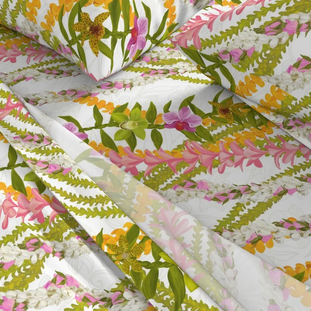 Pikake Pink Lokelani Plumeria Cal King Sheet Set - Pink alternate view