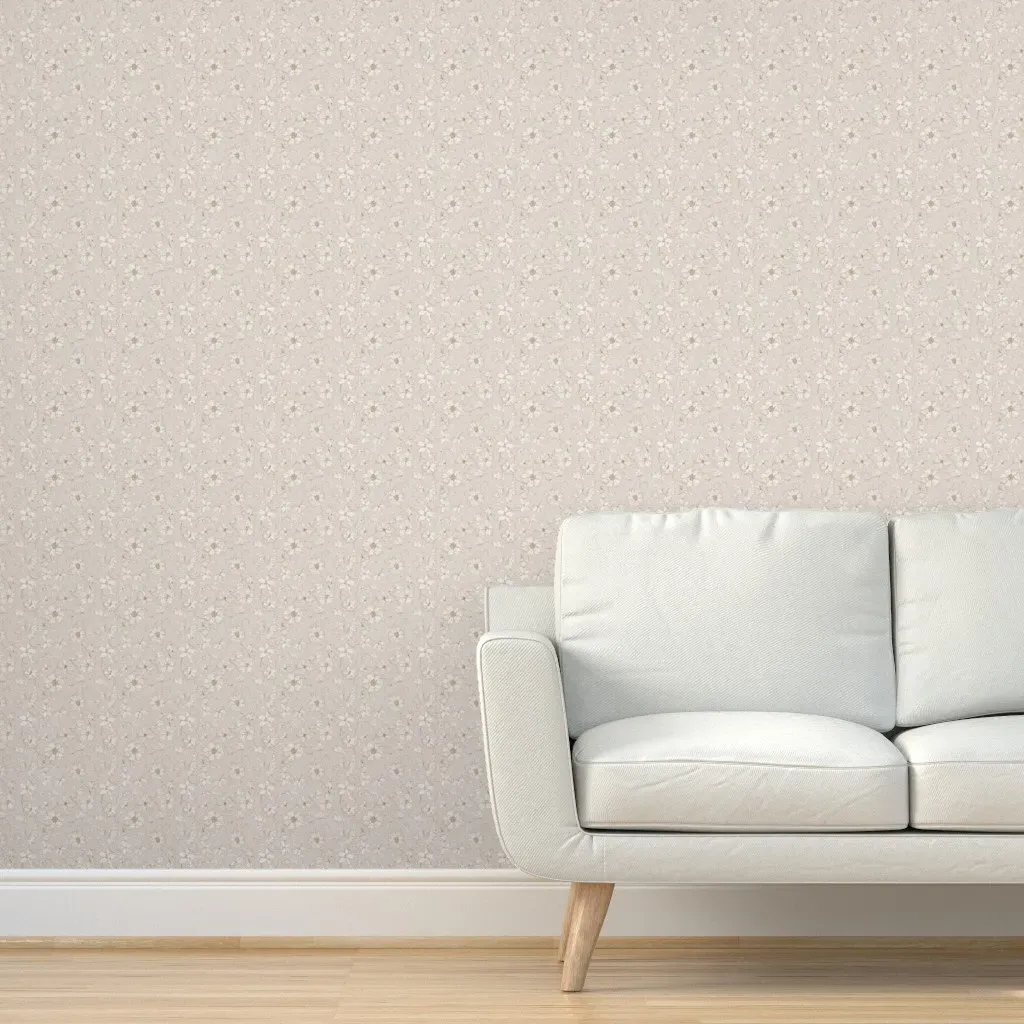Pillow Talk Removable Wallpaper - Beige, Linen product