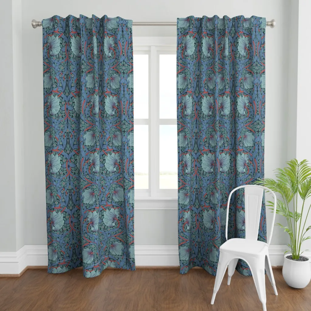 Pimpernel By William Curtain Panel - Dusty Blue product