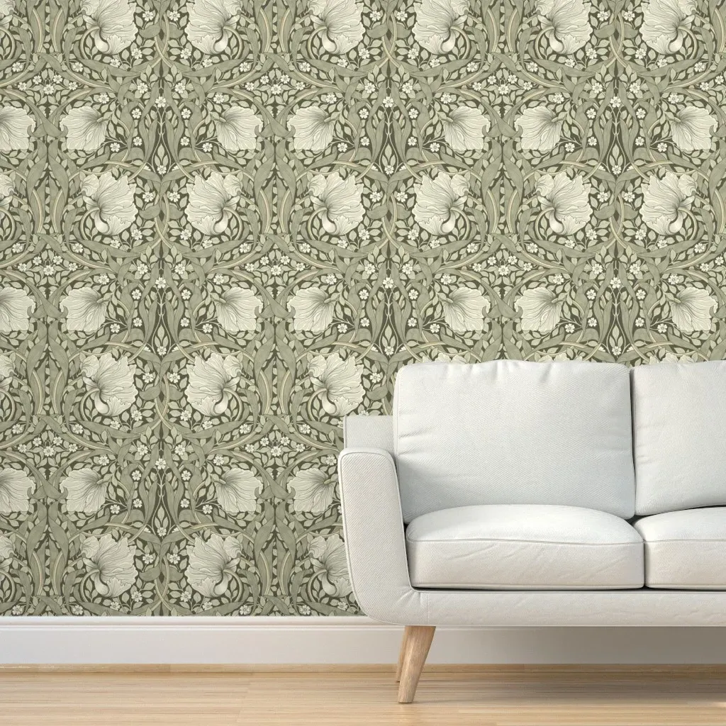 Pimpernel by William Morris Peel and Stick Wallpaper - Off-White product