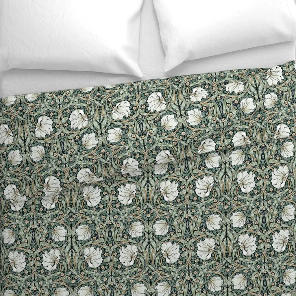 Pimpernel In Avalon Arts Duvet Cover - White alternate view