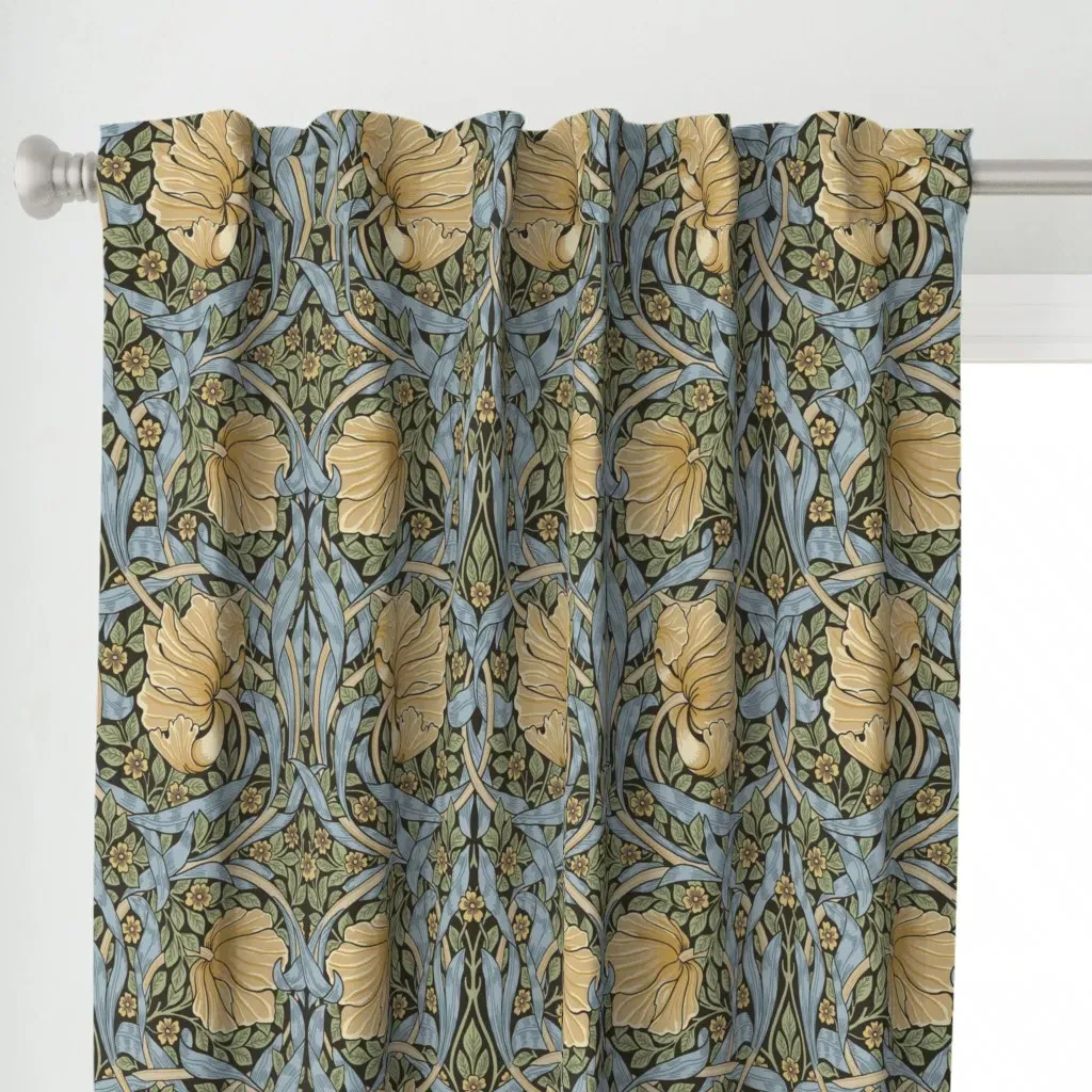 Pimpernel In Honey Pot Curtain Panel - Gold alternate view