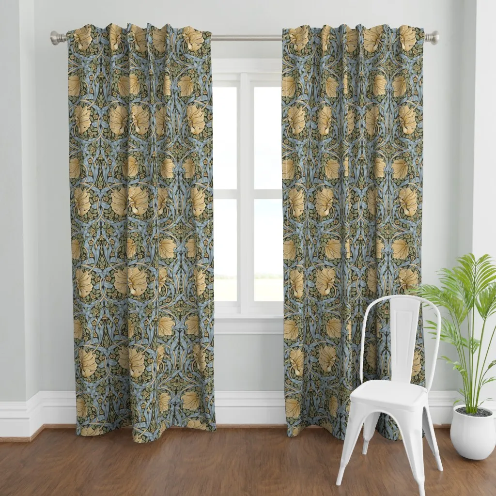 Pimpernel In Honey Pot Curtain Panel - Gold product