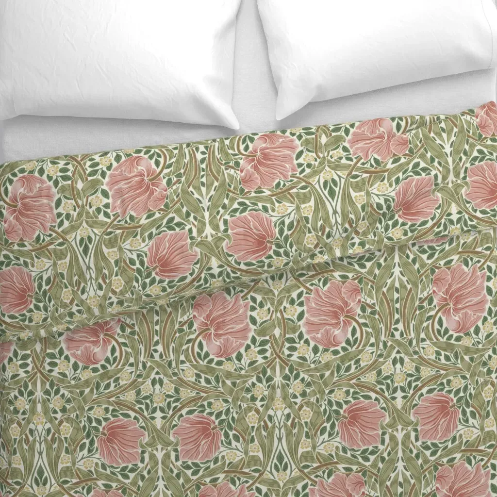 Pimpernel In Spring Blossom Duvet Cover - Dusty Rose alternate view