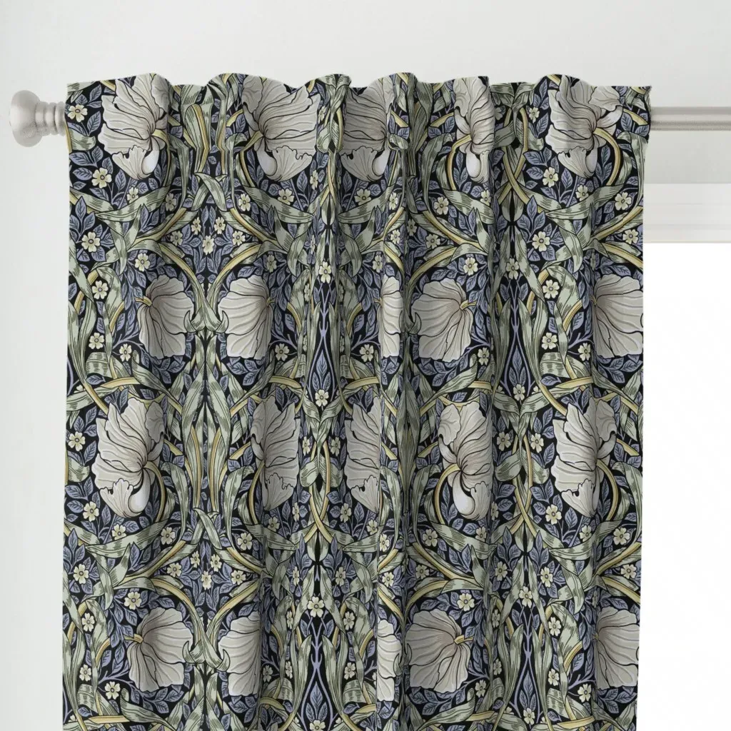 Pimpernel In Vintage Curtain Panel - White alternate view