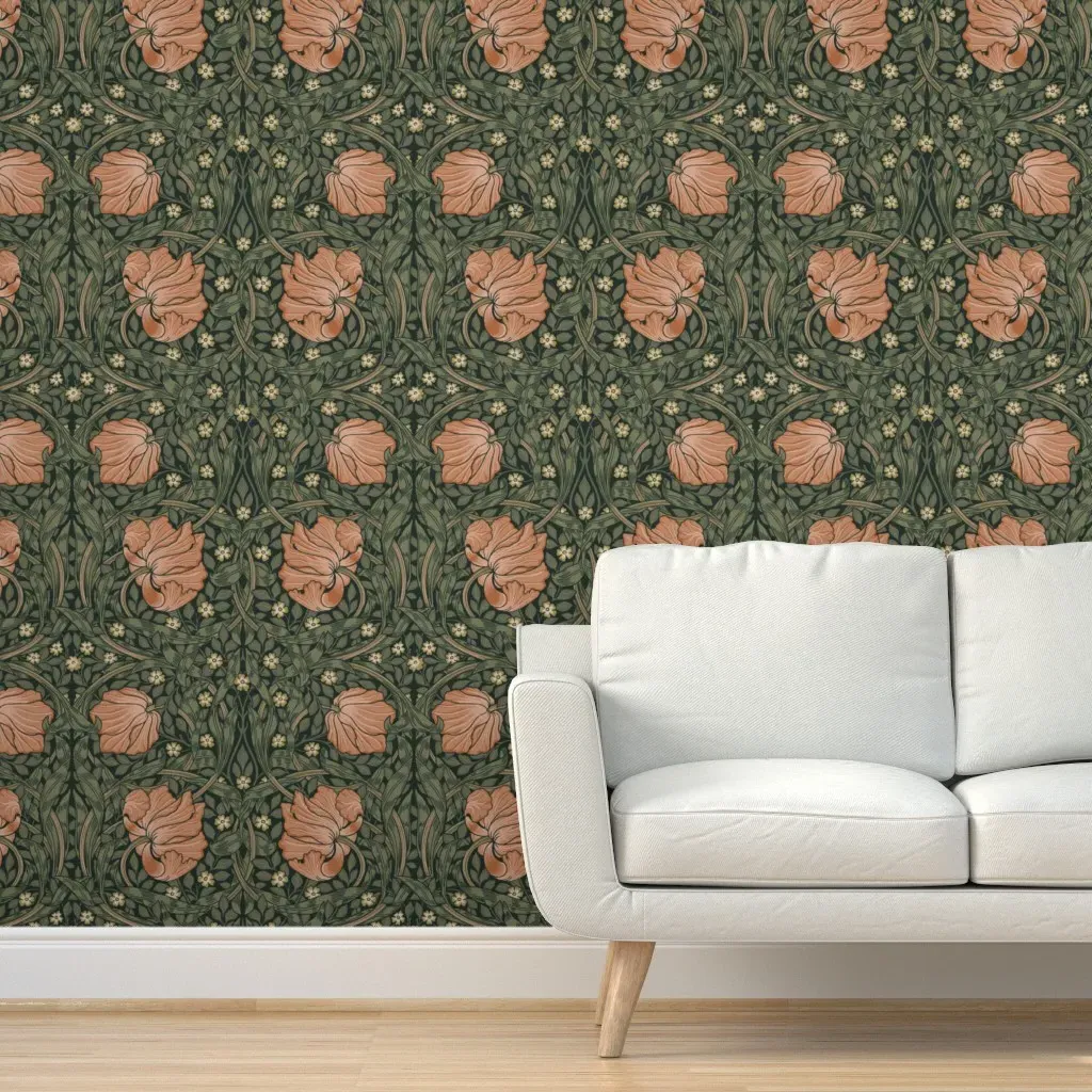 Pimpernel Kildonan Peel and Stick Wallpaper - Salmon Pink product