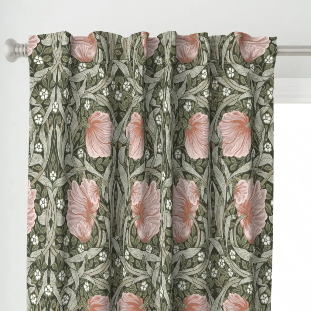 Pimpernel Light Curtain Panel - Dusty Rose alternate view
