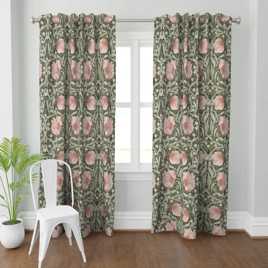 Pimpernel Light Curtain Panel - Dusty Rose product