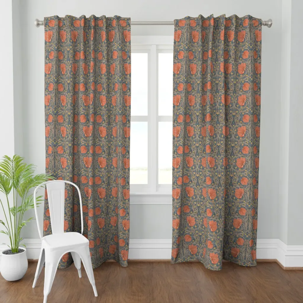Pimpernel Reimagined Curtain Panel - Orange product