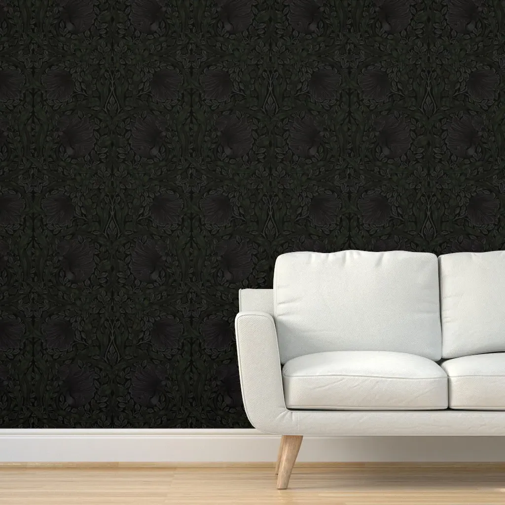 Pimpernel Victorian Gothic Peel and Stick Wallpaper - Dark Purple product