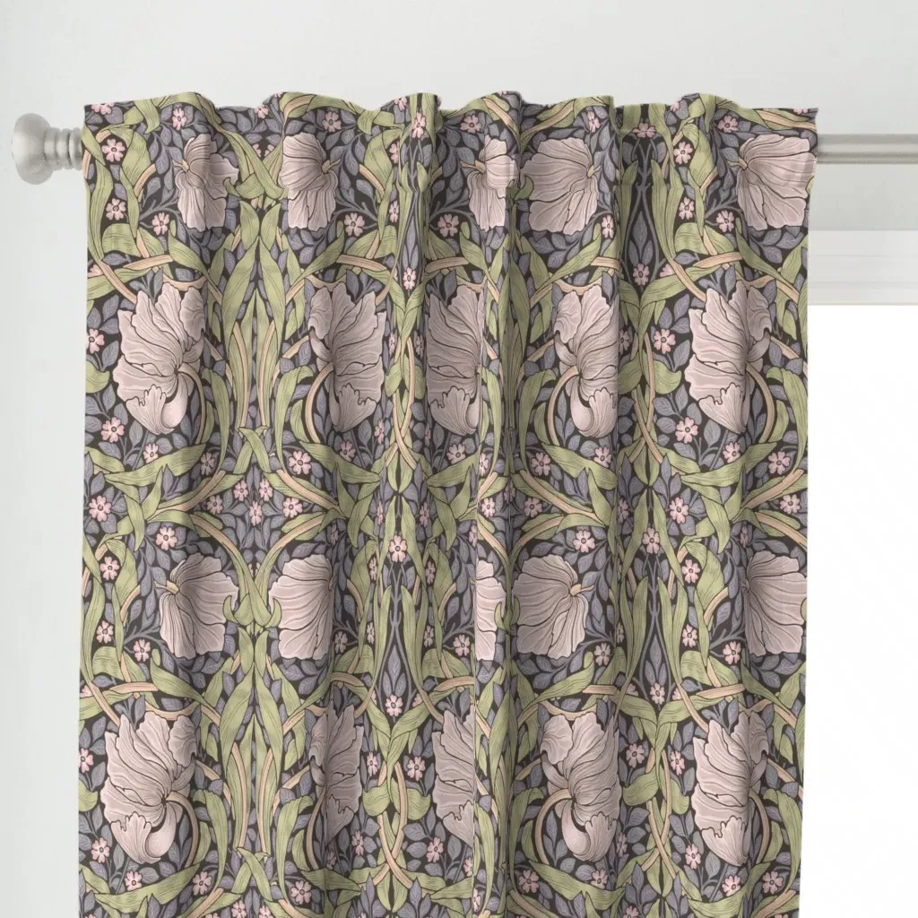 Pimpernel W. Morris Curtain Panel - Dusty Rose alternate view