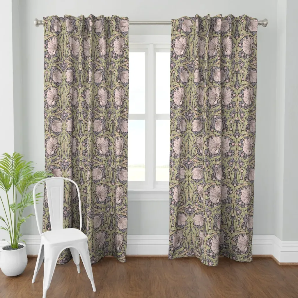 Pimpernel W. Morris Curtain Panel - Dusty Rose product