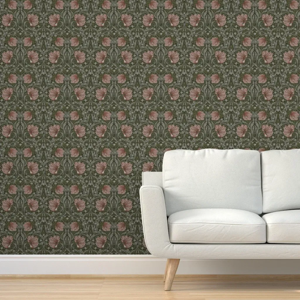 Pimpernel William Morris Peel and Stick Wallpaper - Dusty Rose product