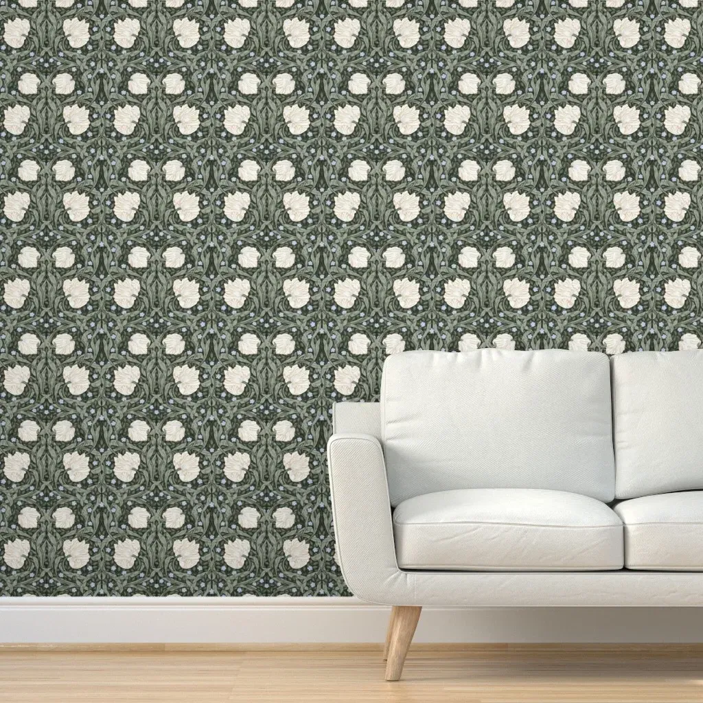 Pimpernel William Morris Peel and Stick Wallpaper - Sage Green, Cream Blue product