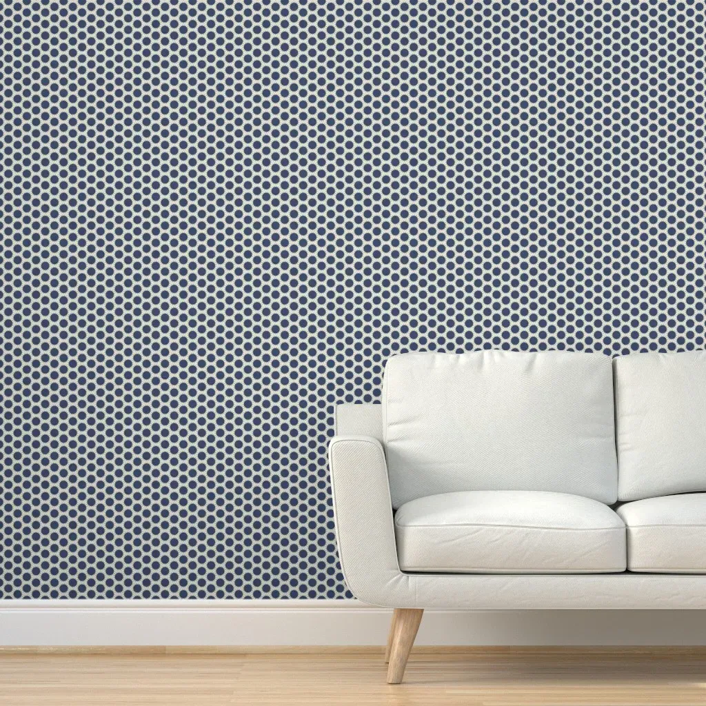 Pincushion Dots Peel and Stick Wallpaper - Blue, Gray product