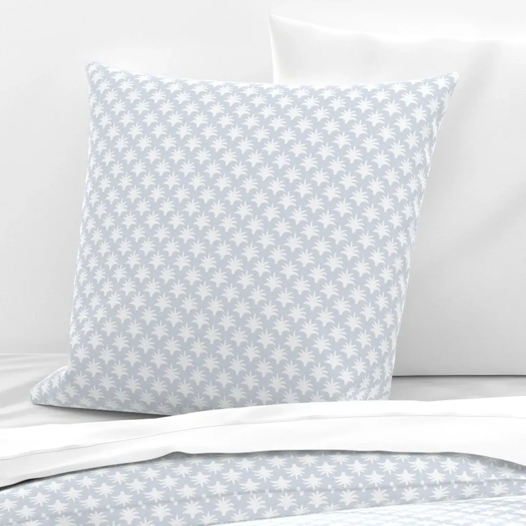 Pinecone4 Euro Pillow Sham - White, Polar Blue product