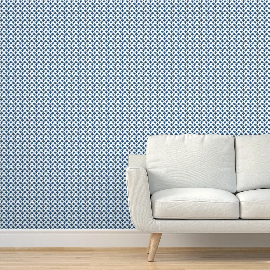 Pinecone4 Peel and Stick Wallpaper - Indigo product