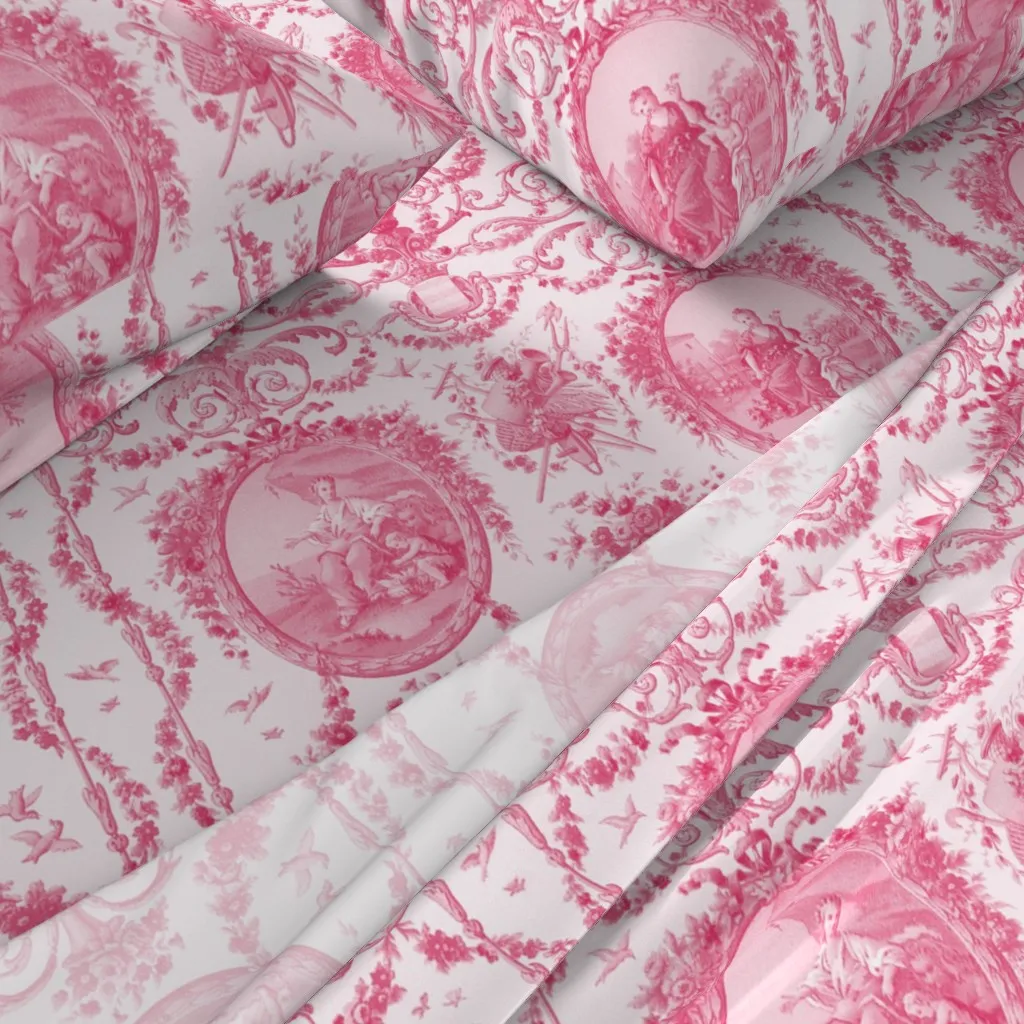 Pink Dawn Rococo Harvest Queen Sheet Set - Pink alternate view